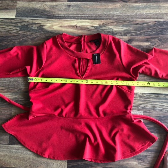 BNWT Ashley Stewart peplum blouse - Picture 7 of 8